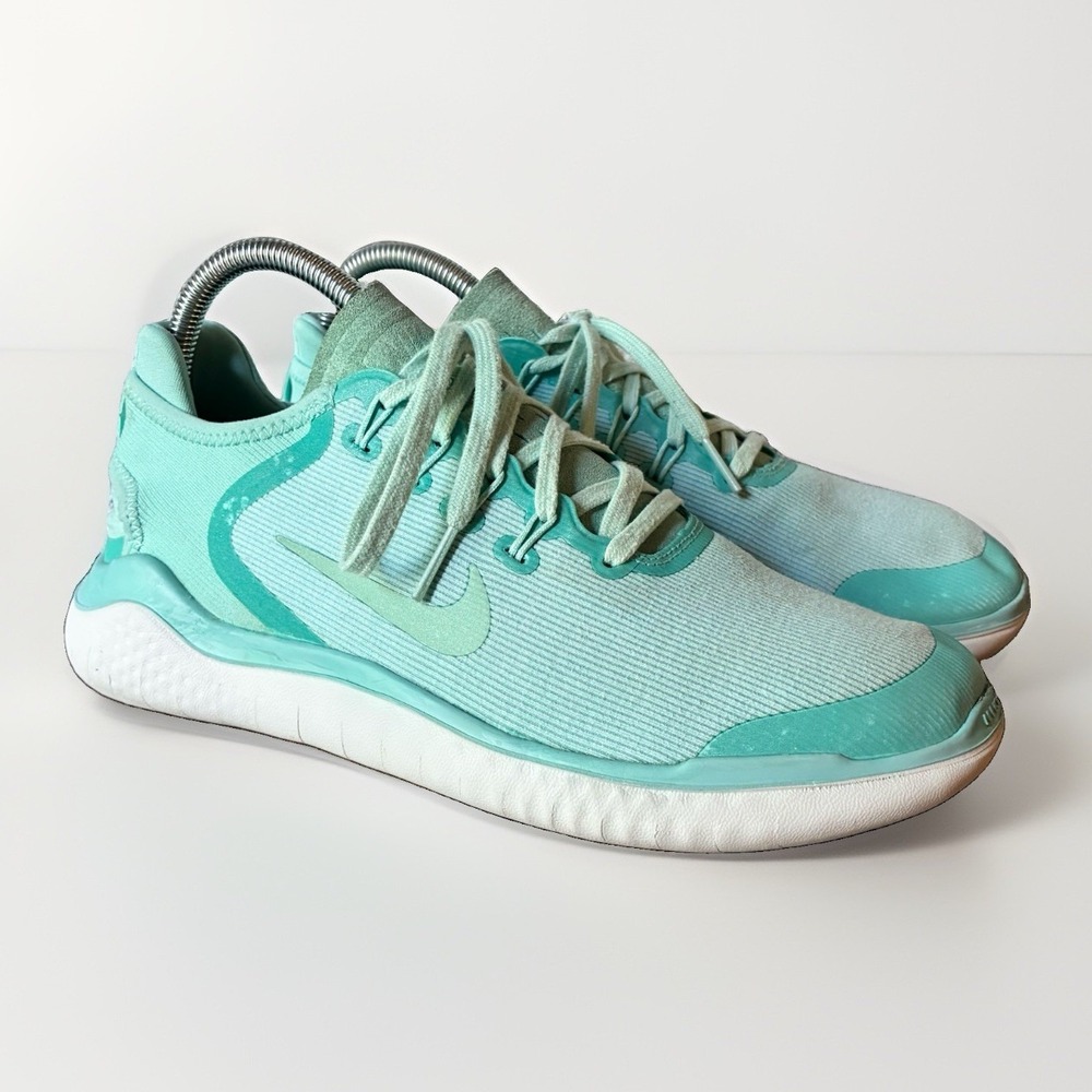 Nike Free RN 2018 Run Running Shoes Teal Tiffany Blue Sneakers Womens 8.5